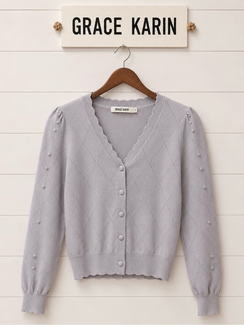 GRACE KARIN Blue, cardigan size S